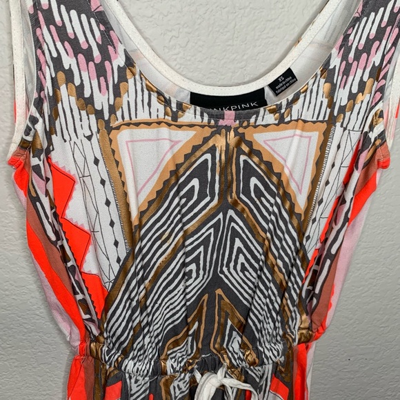 MINKPINK Aztec Neon and Gold Romper - Picture 4 of 6